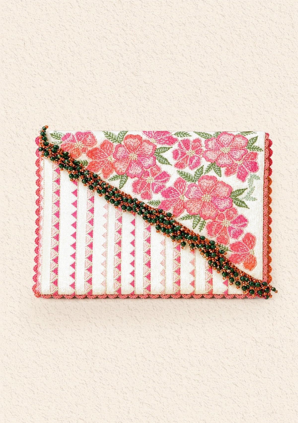 Clutch - Off White Silk LWA26
