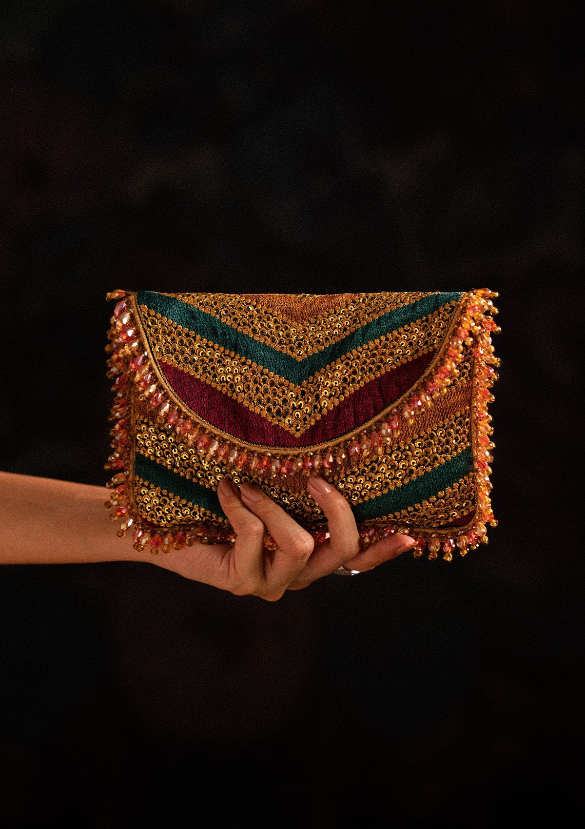 SARI EDIT '25 - MULTI CHATTA PATTI ENVELOPE BAG