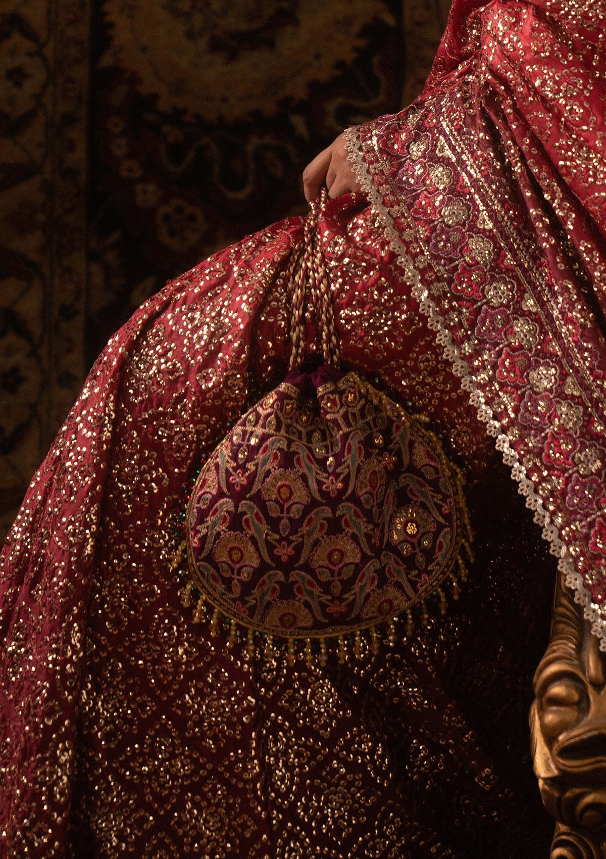 SARI EDIT '25 - PURPLE SILK POTLI