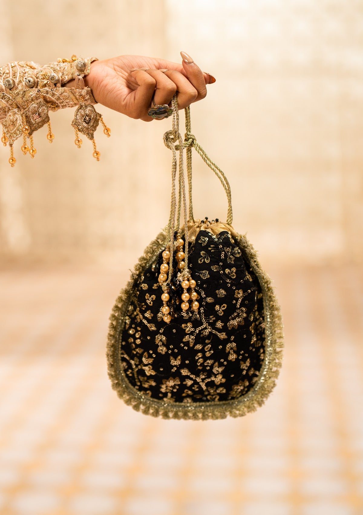 WEDDING FESTIVE ’24 VOL. 1 - BLACK SILK POTLI