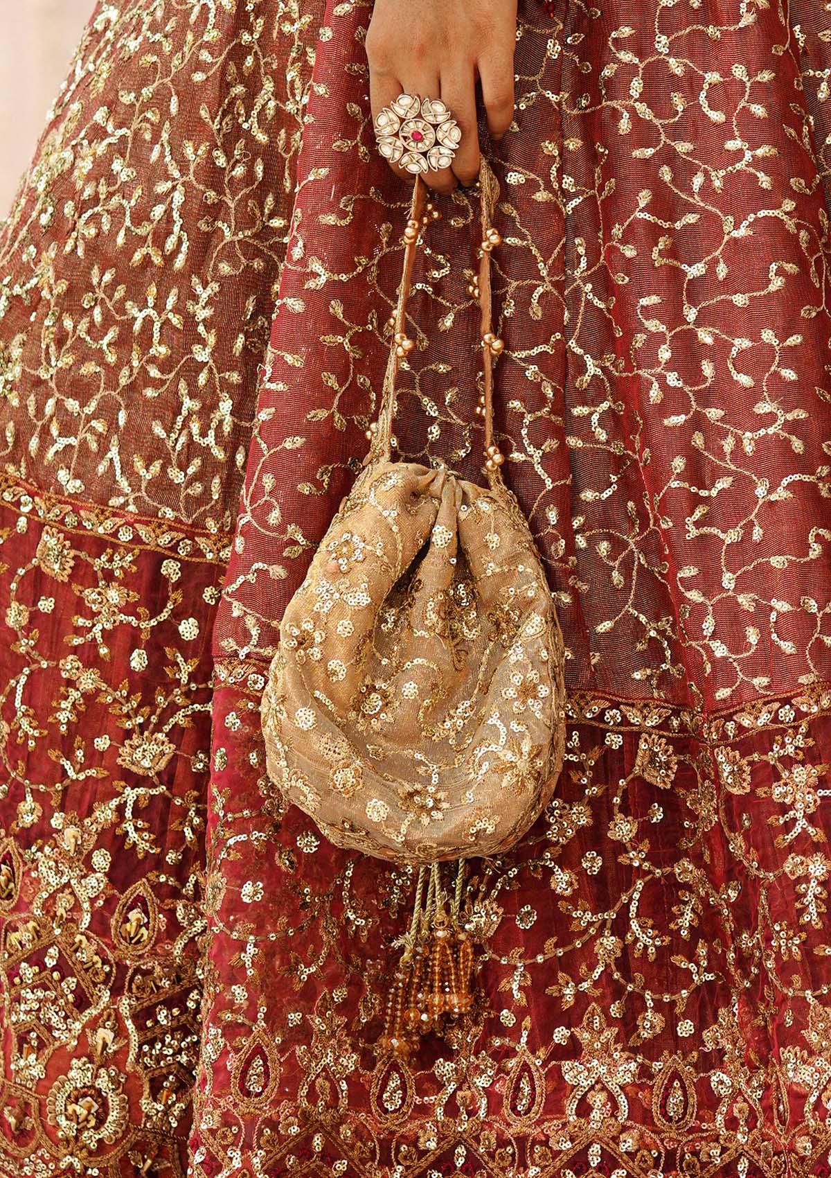 WEDDING FESTIVE ’24 VOL. 2 - INDIAN GOLD TISSUE POTLI