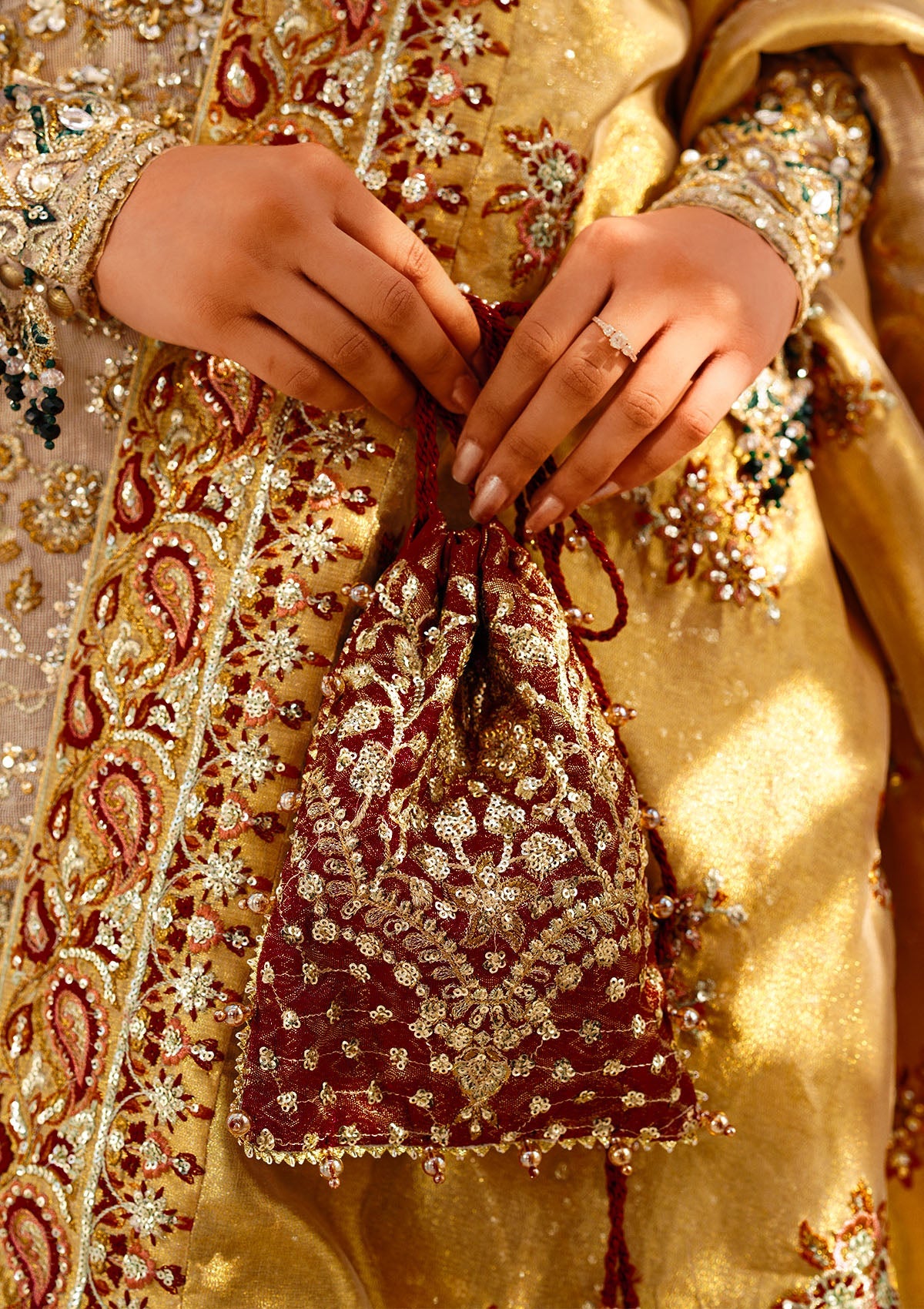 WEDDING FESTIVE ’24 VOL. 2 - MAROON JAMAWAAR POTLI