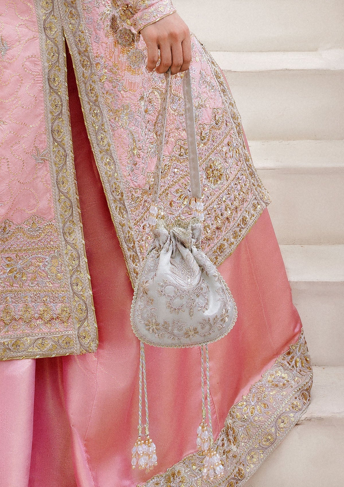 WEDDING FESTIVE '25 - VOL. 2 - SILVER TISSUE POTLI