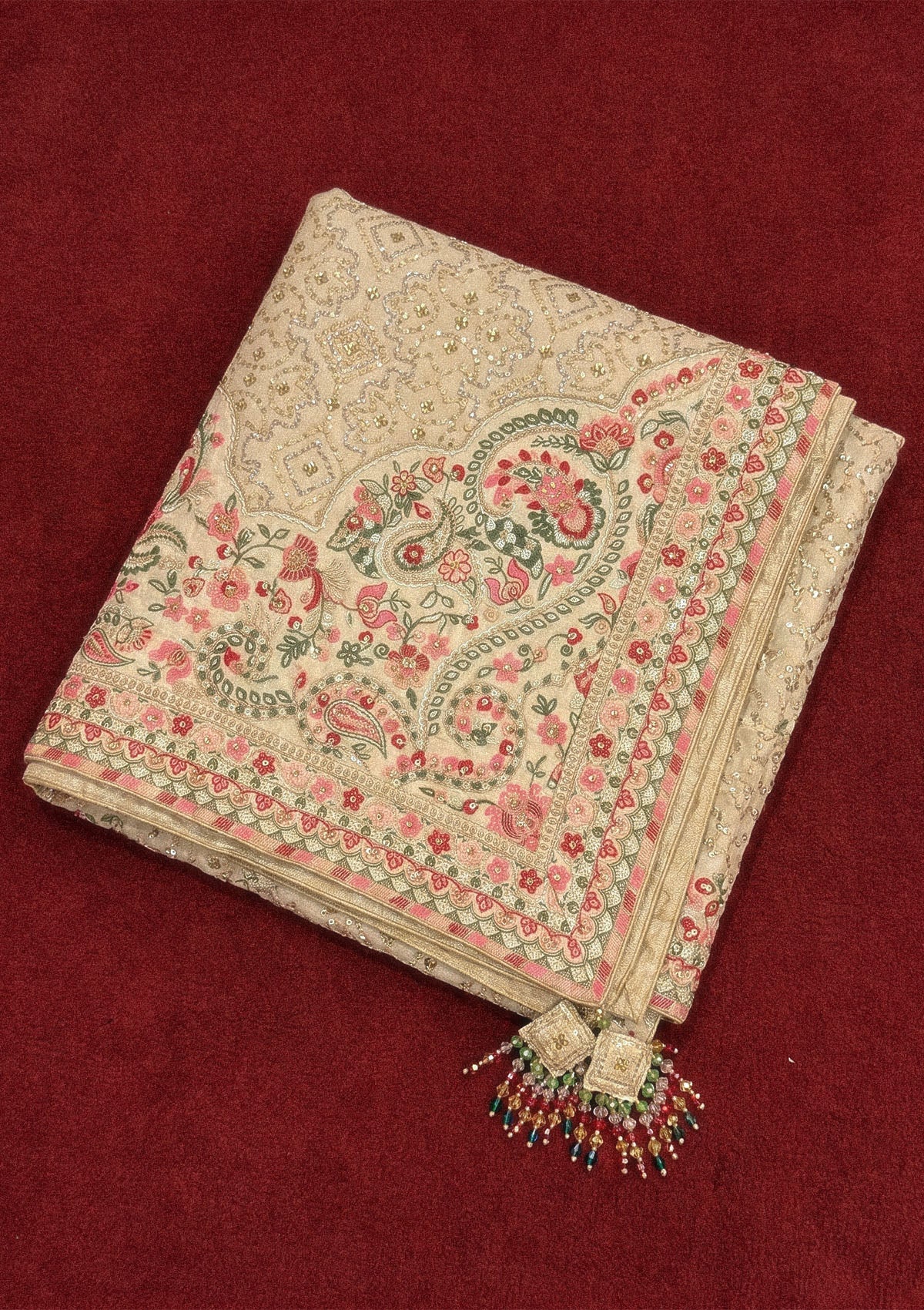 Shawl - Golden Kataan Silk WDB26