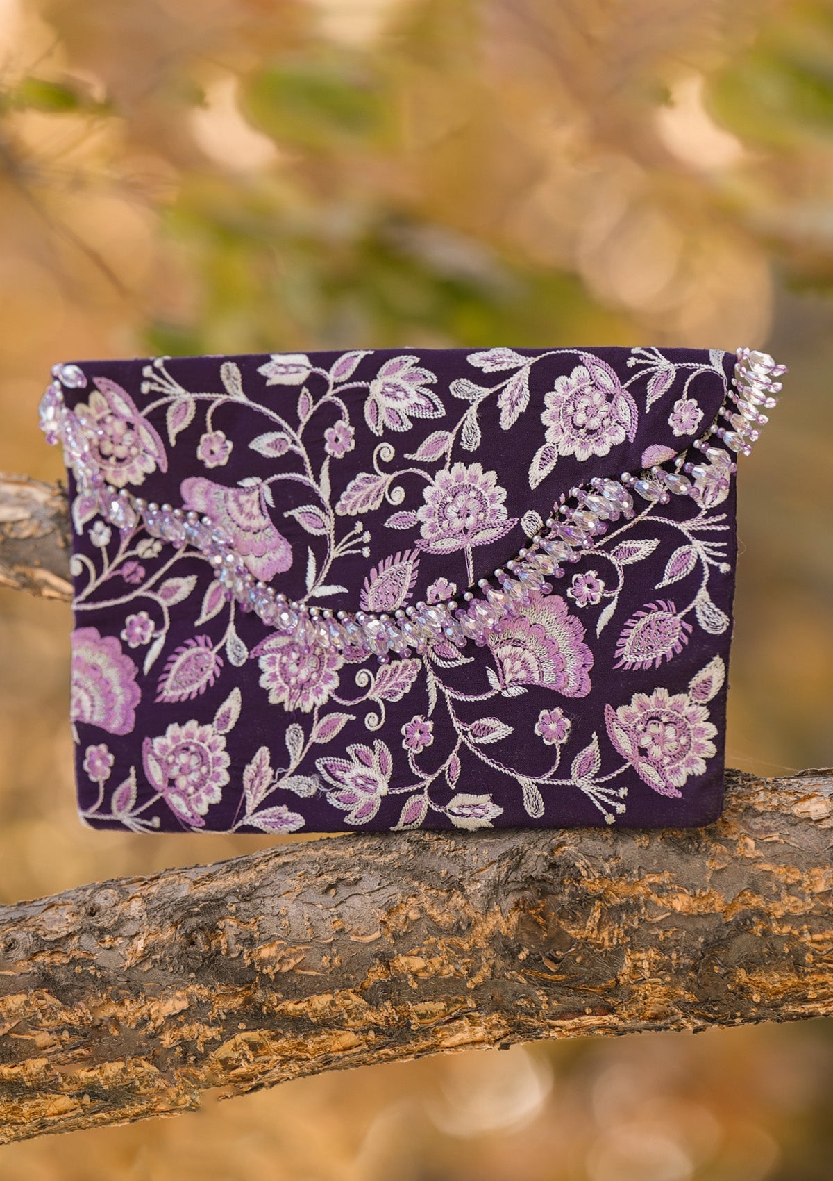 LAWN '26 - VOL. 1 - PURPLE SILK ENVELOP CLUTCH