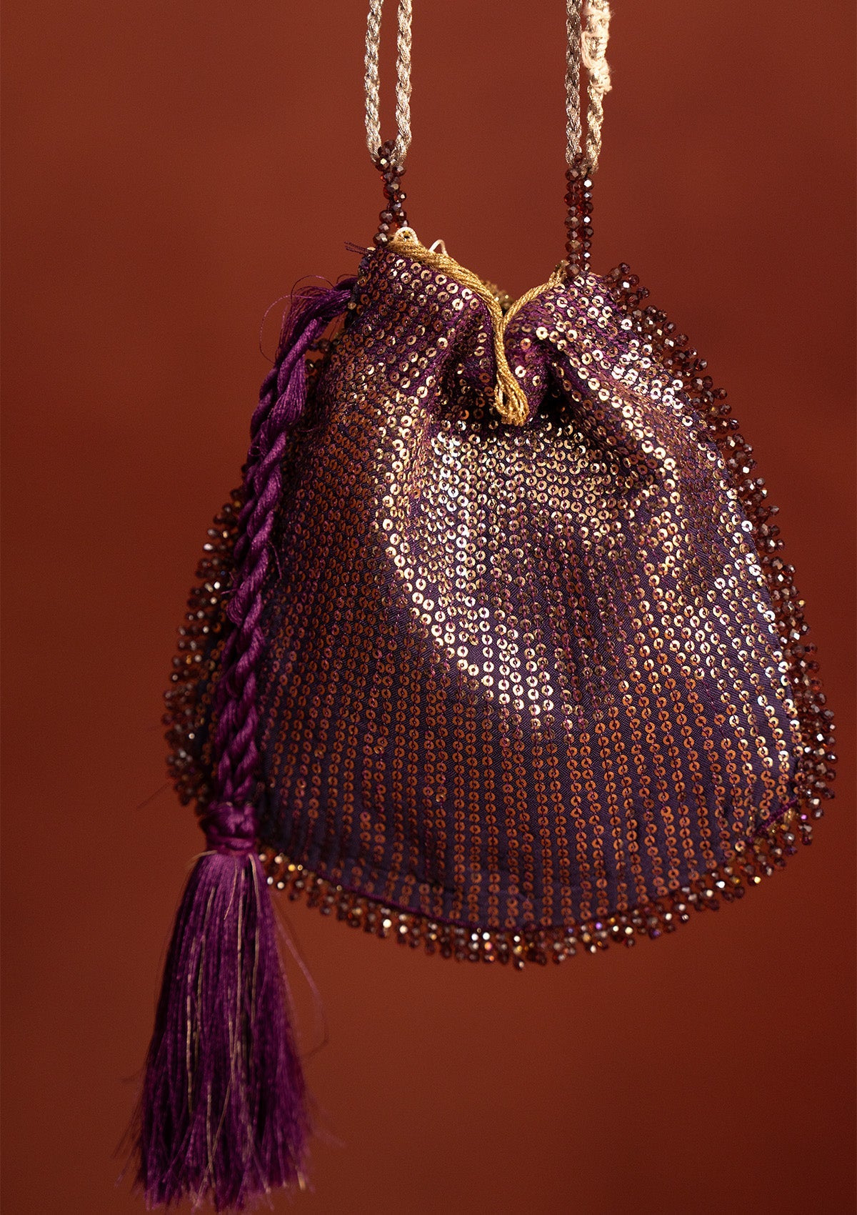 MISS AIK - RTW '25 D2 - PURPLE SILK POTLI