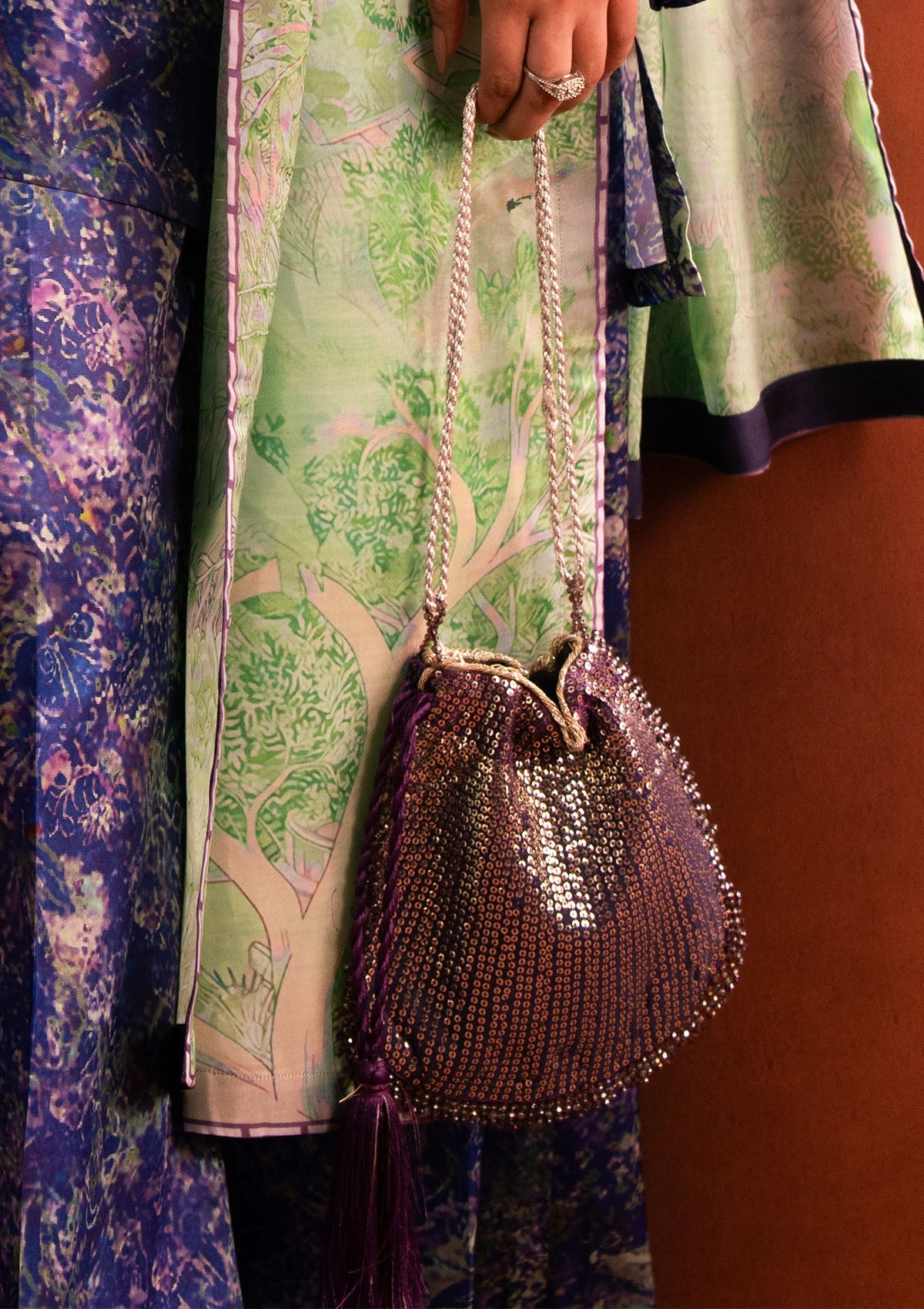 MISS AIK - RTW '25 D2 - PURPLE SILK POTLI