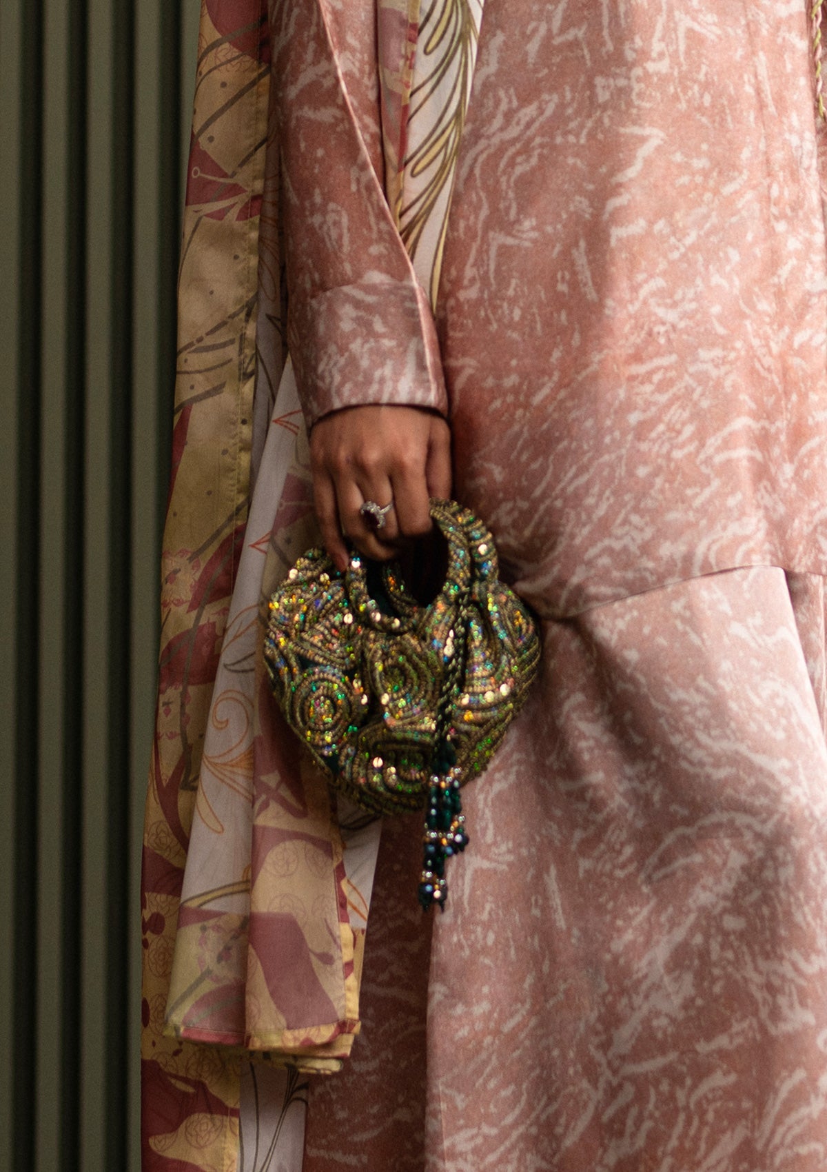 Bag - Green Sequin MAA25