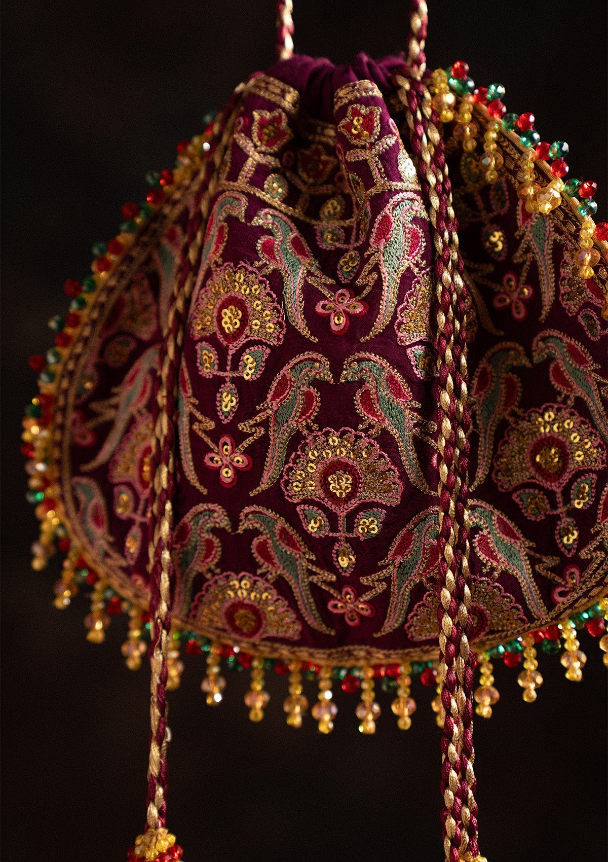 SARI EDIT '25 - PURPLE SILK POTLI