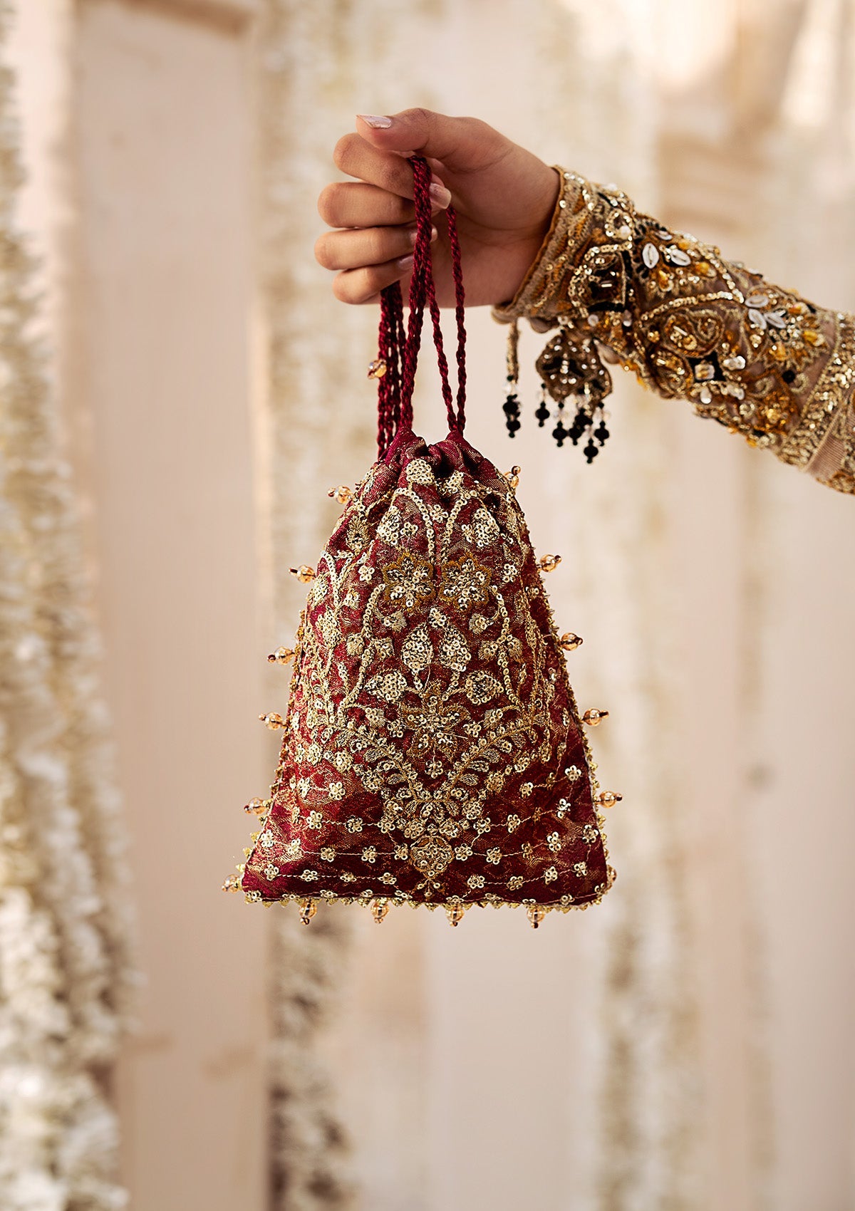 WEDDING FESTIVE ’24 VOL. 2 - MAROON JAMAWAAR POTLI