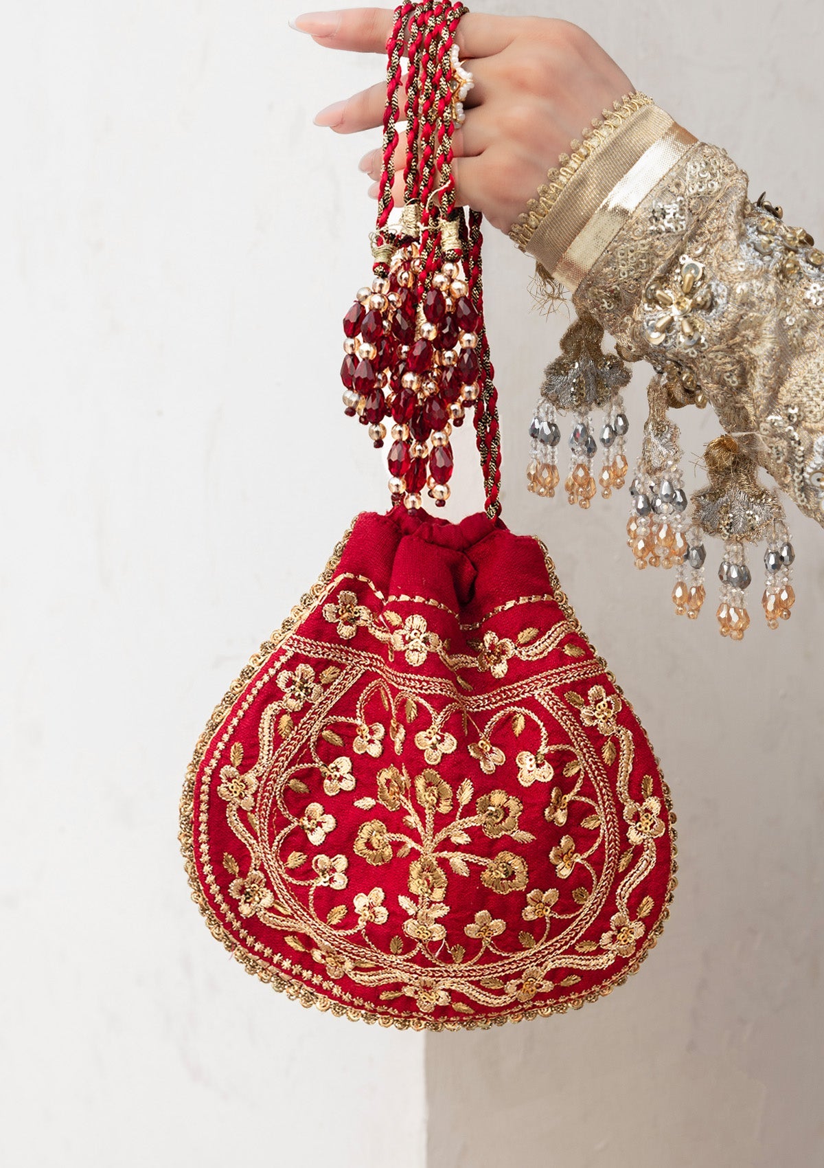 WEDDING FESTIVE '25 - VOL. 2 - RED SILK POTLI