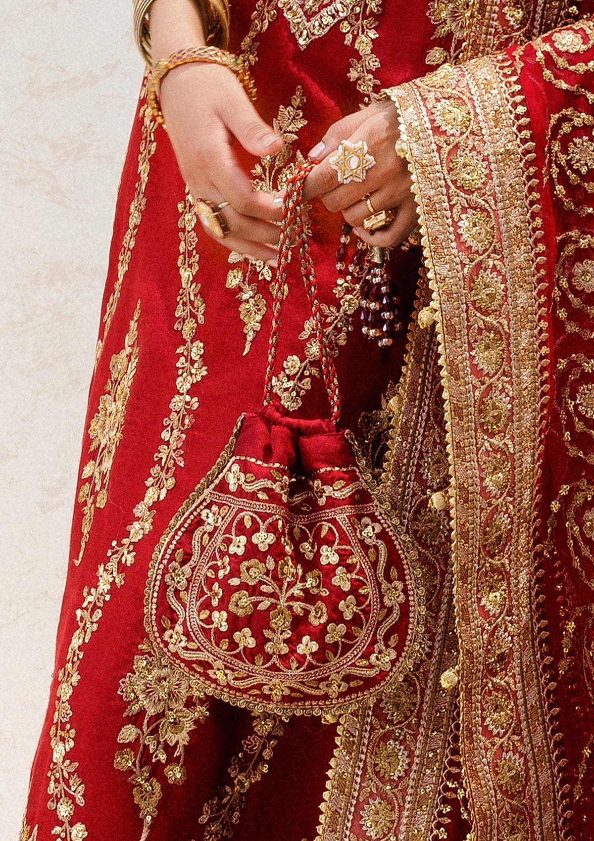 WEDDING FESTIVE '25 - VOL. 2 - RED SILK POTLI